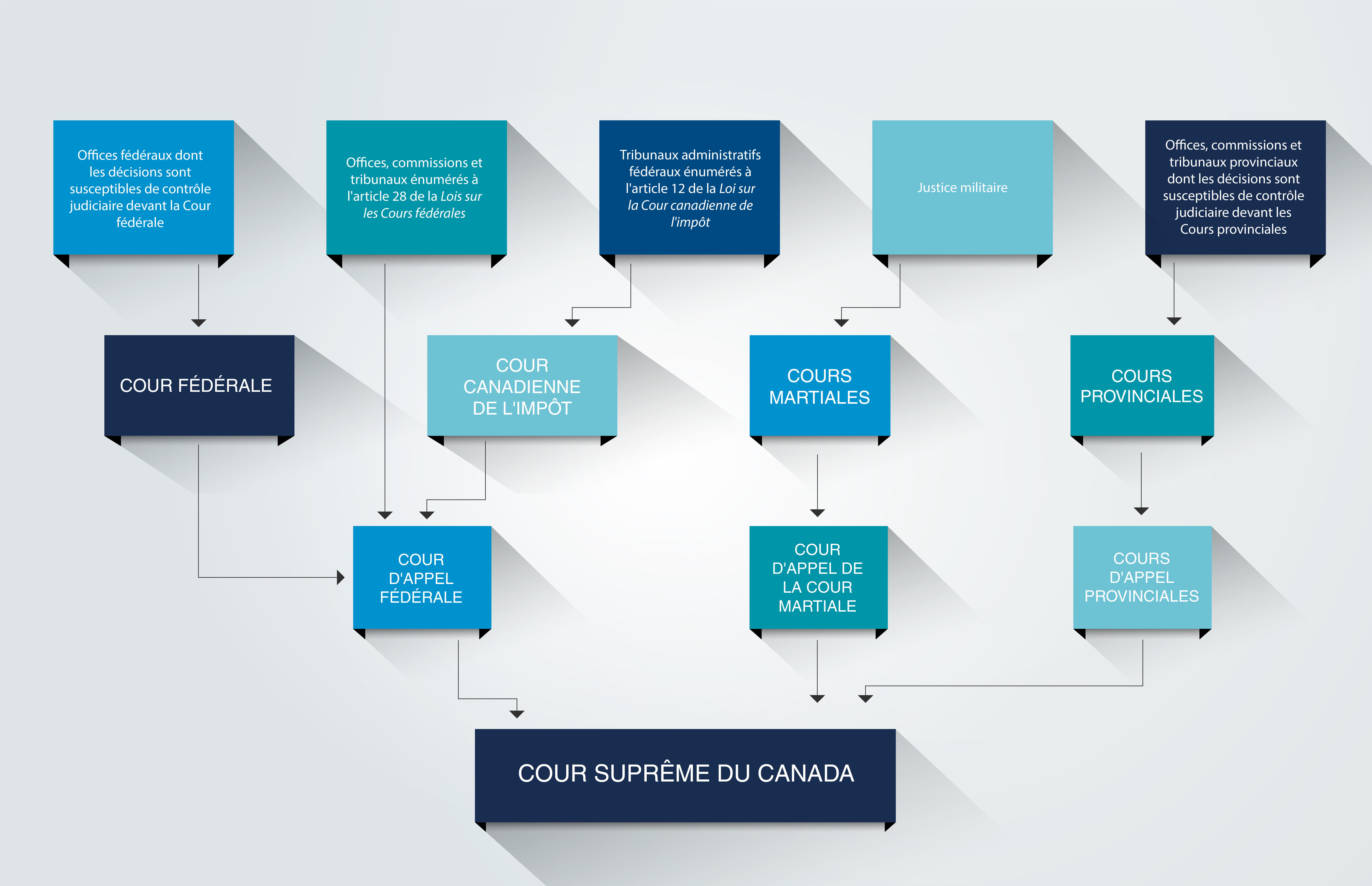 Diagramme des tribunaux canadiens